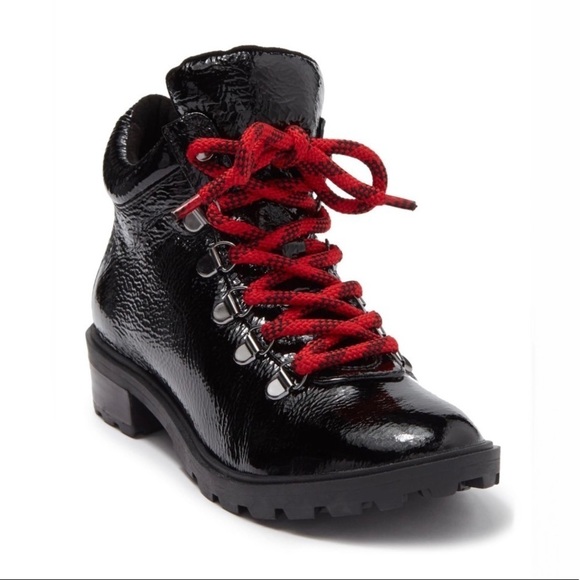 SCHUTZ NICEIA PATENT LEATHER HIKING BOOT - NIB! - Picture 1 of 12